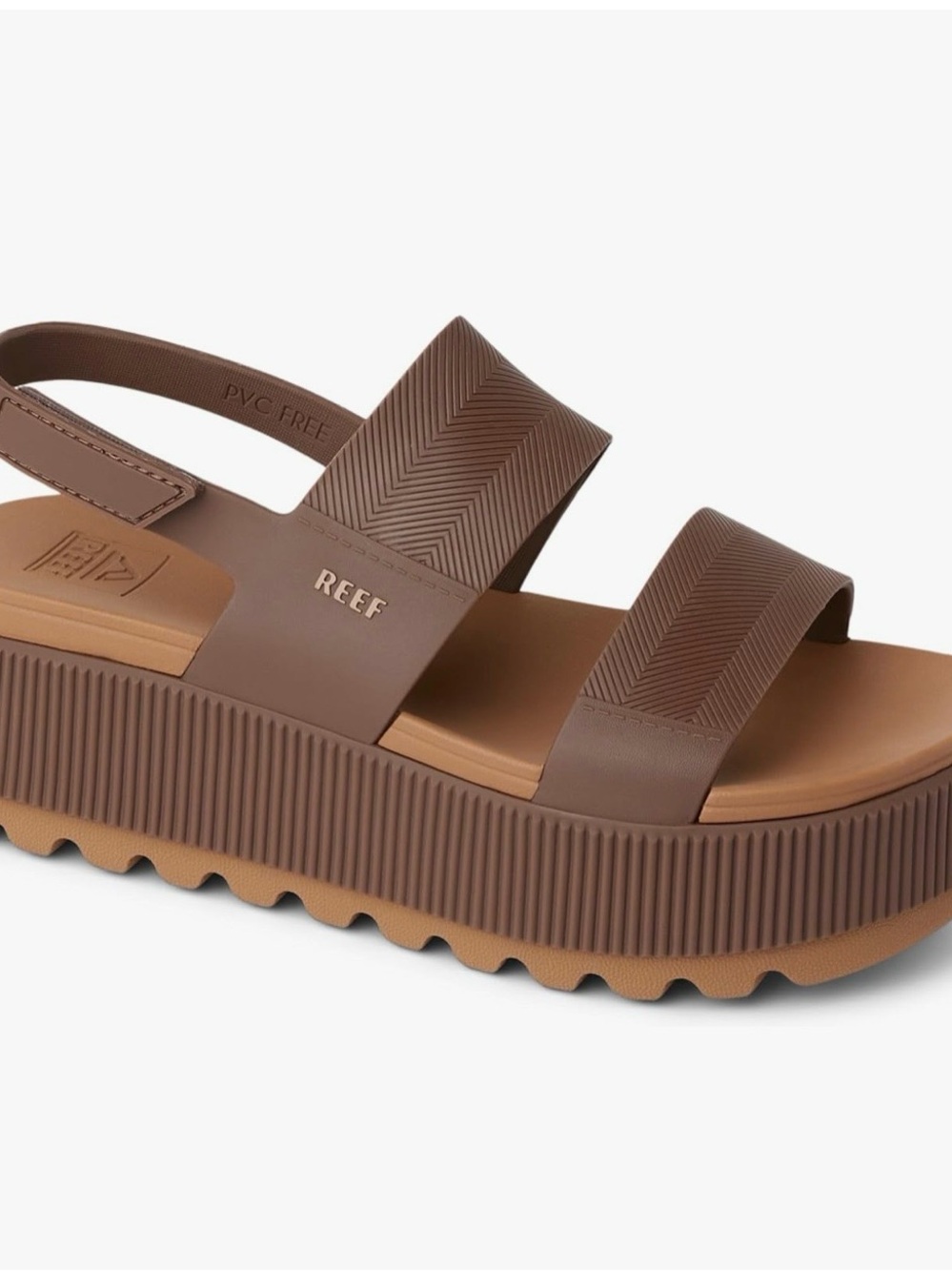 Reef Brown Chunky Platform Slide Sandal - Reef